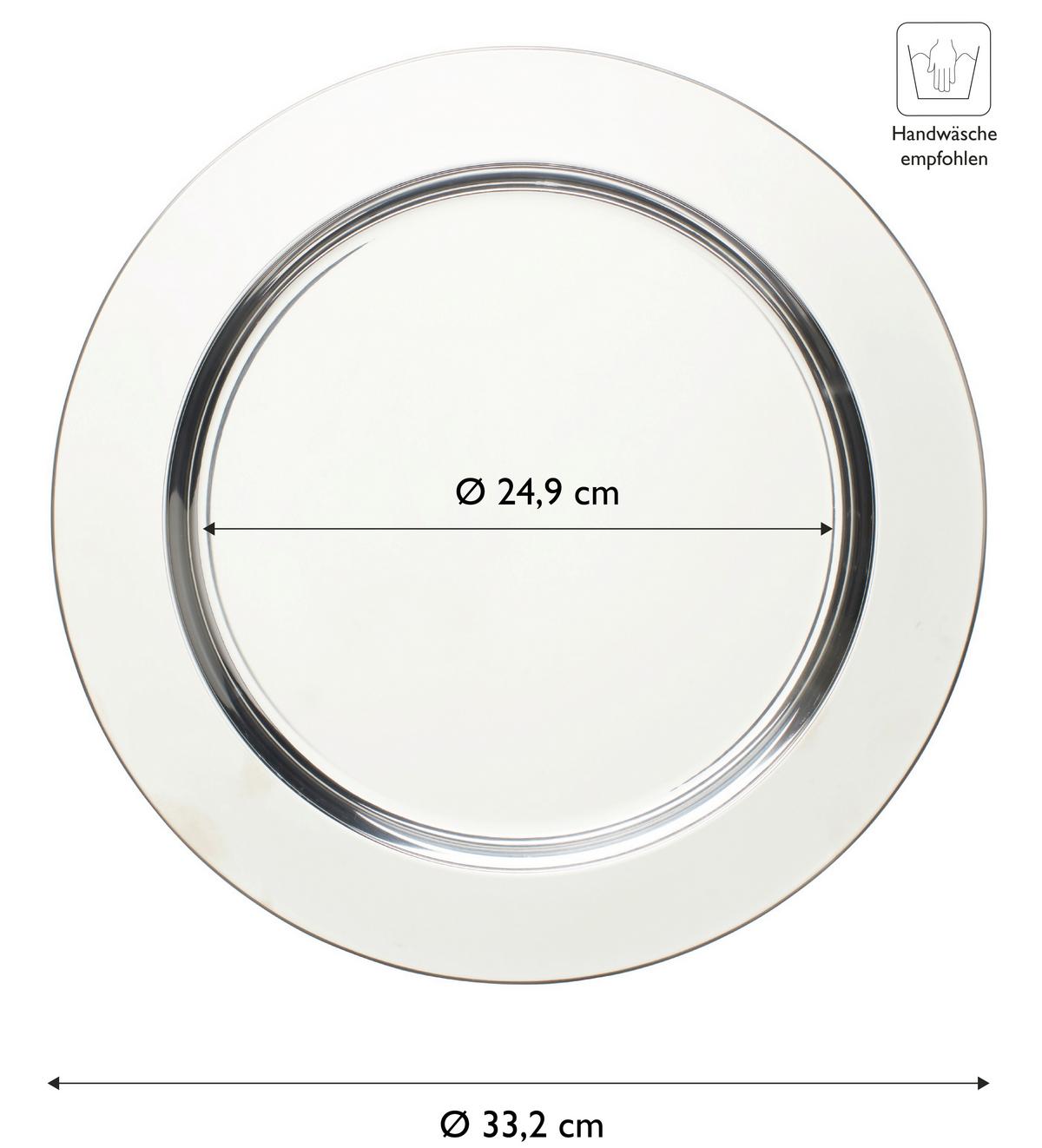 KLUBOVÝ TANIER EW-PT-0401 - strieborná, Basics, kov (33cm) - Echtwerk