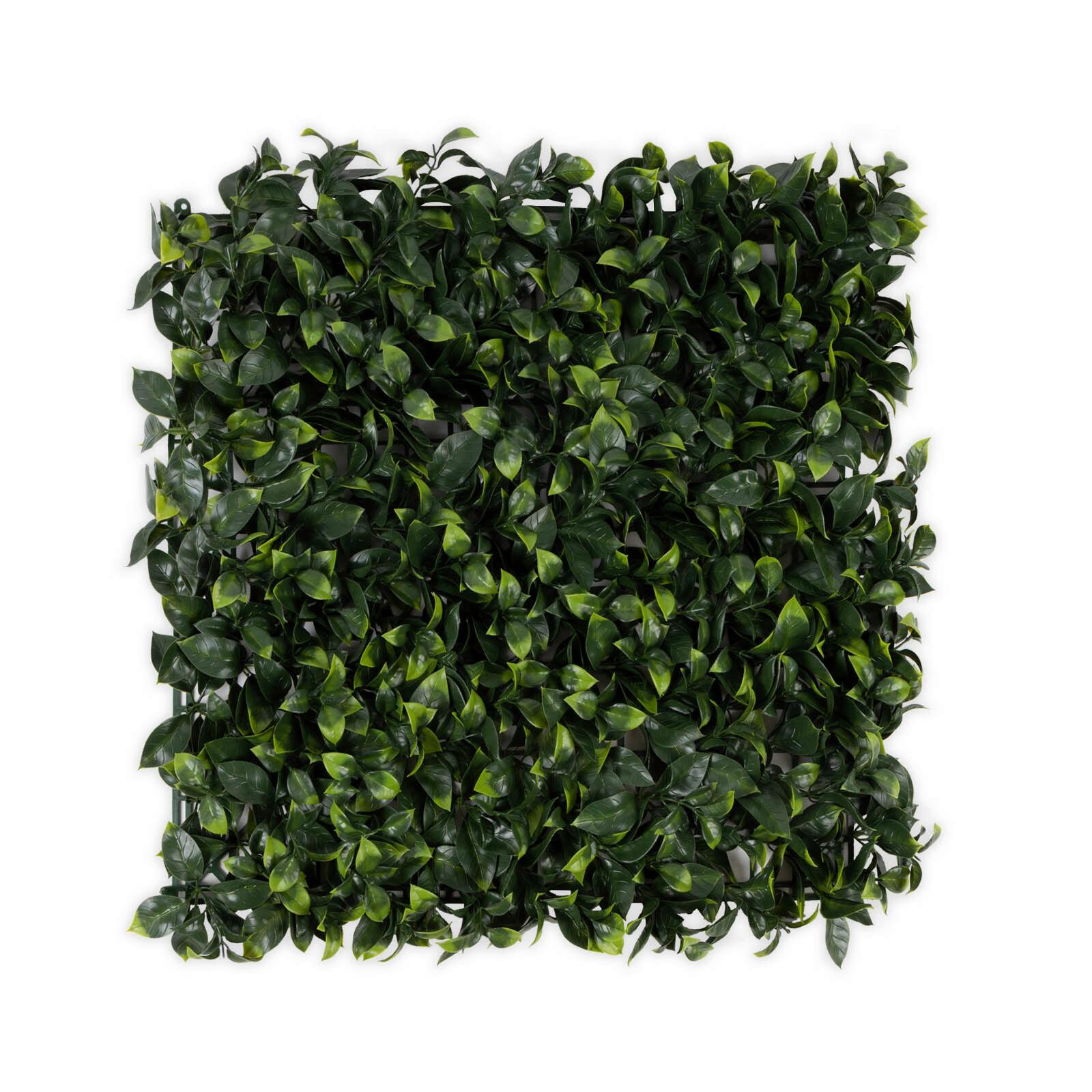 Wandverkleidung Kunstpflanze - Smaragdgrün, Trend, Kunststoff (50/50cm) - Floordirekt