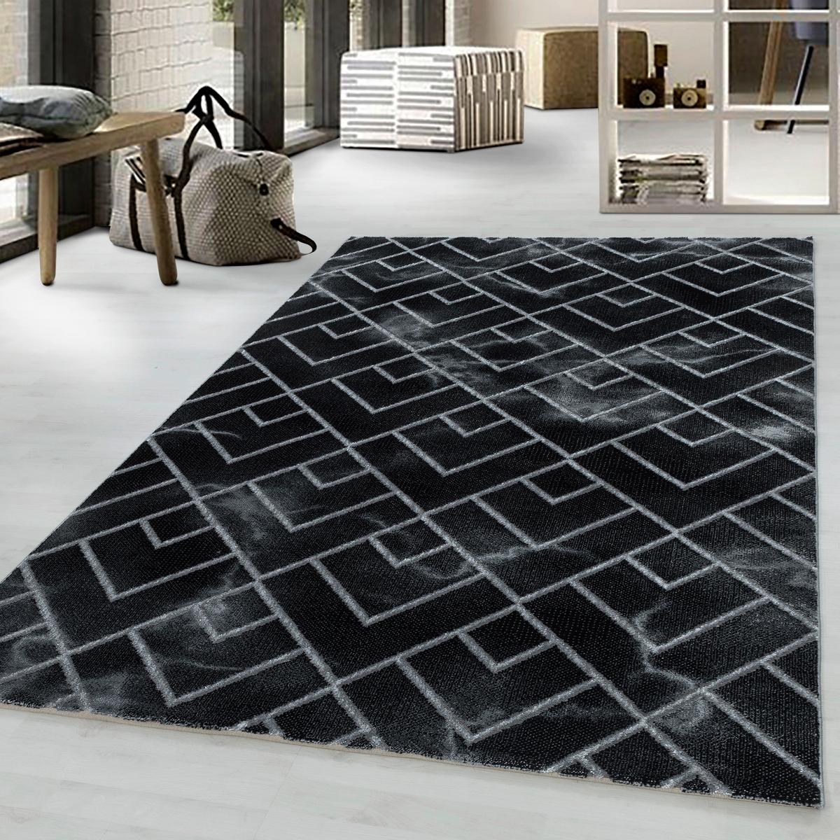 Webteppich Silber Naturfaser Naxos 160x230 cm - Silberfarben, Design, Textil (160/230cm)