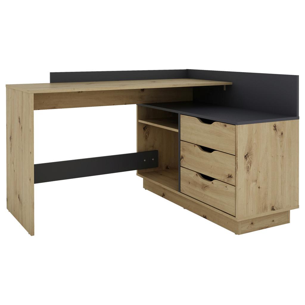 Eckschreibtisch Mit Stauraum B 105cm H 84cm Belfast