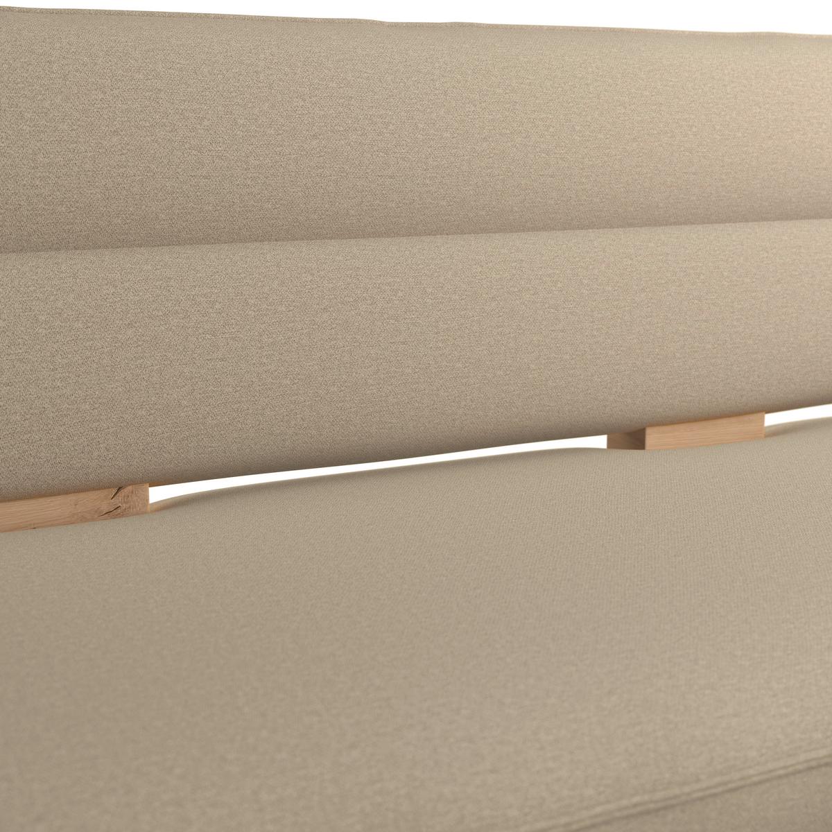 Eckbank Beluna Ii Webstoff Beige, B: 232cm - Eichefarben/Beige, KONVENTIONELL, Holz/Textil (232/170cm) - James Wood