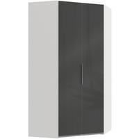 Eckschrank 120cm Level, Grau/weiß - Weiß/Grau, MODERN, Glas/Holzwerkstoff (120/236/120cm) - MID.YOU