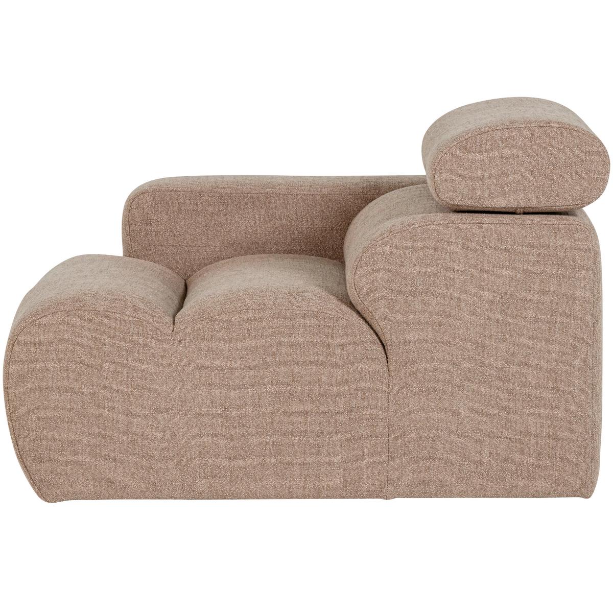 Sofaelement Novi Taupe B: 109cm - Taupe, Design, Textil (109/86/113cm) - Livetastic