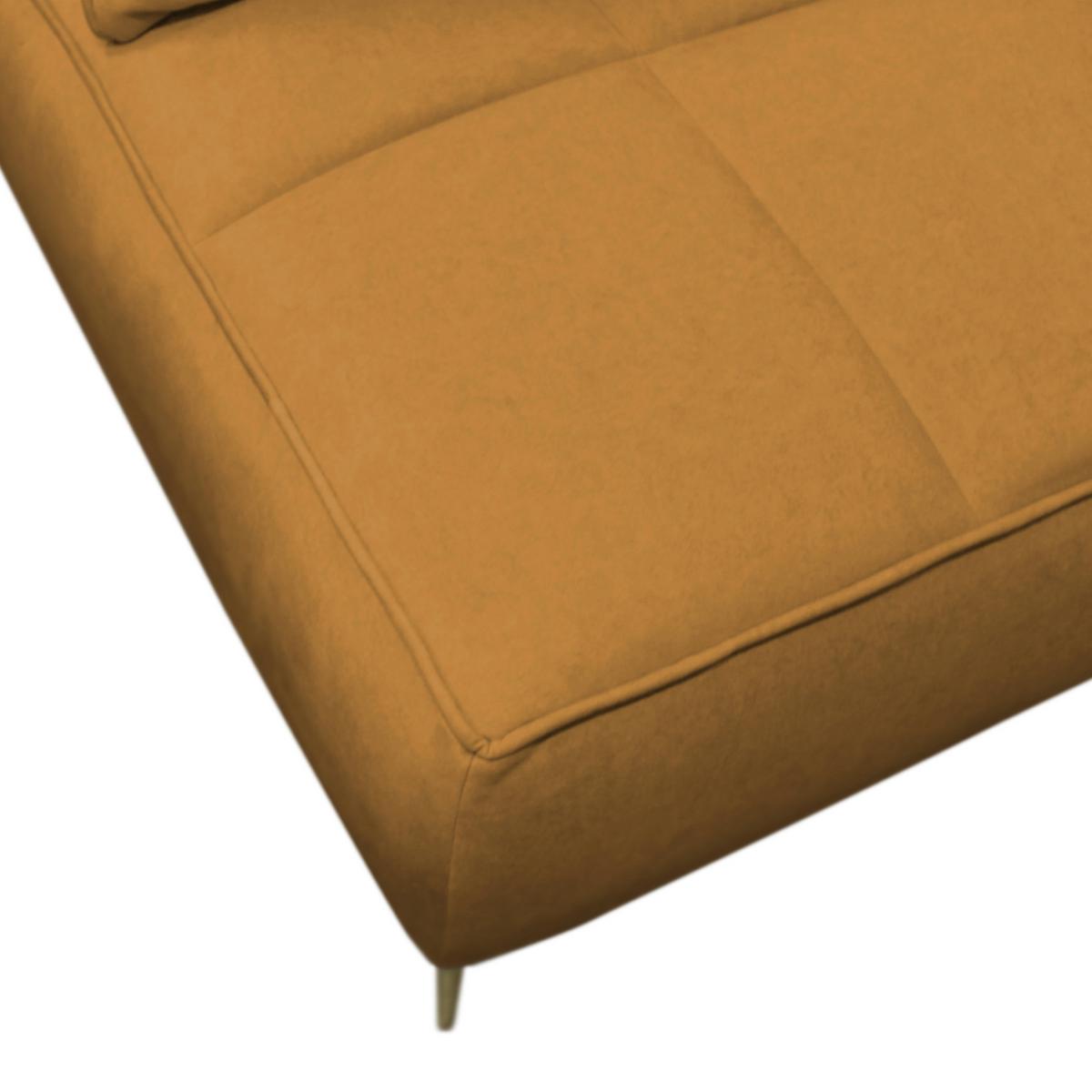 Schlafsofa Zoom Rostfarben B: 200 cm - Rostfarben/Goldfarben, Design, Textil (200/90/97cm) - MID.YOU