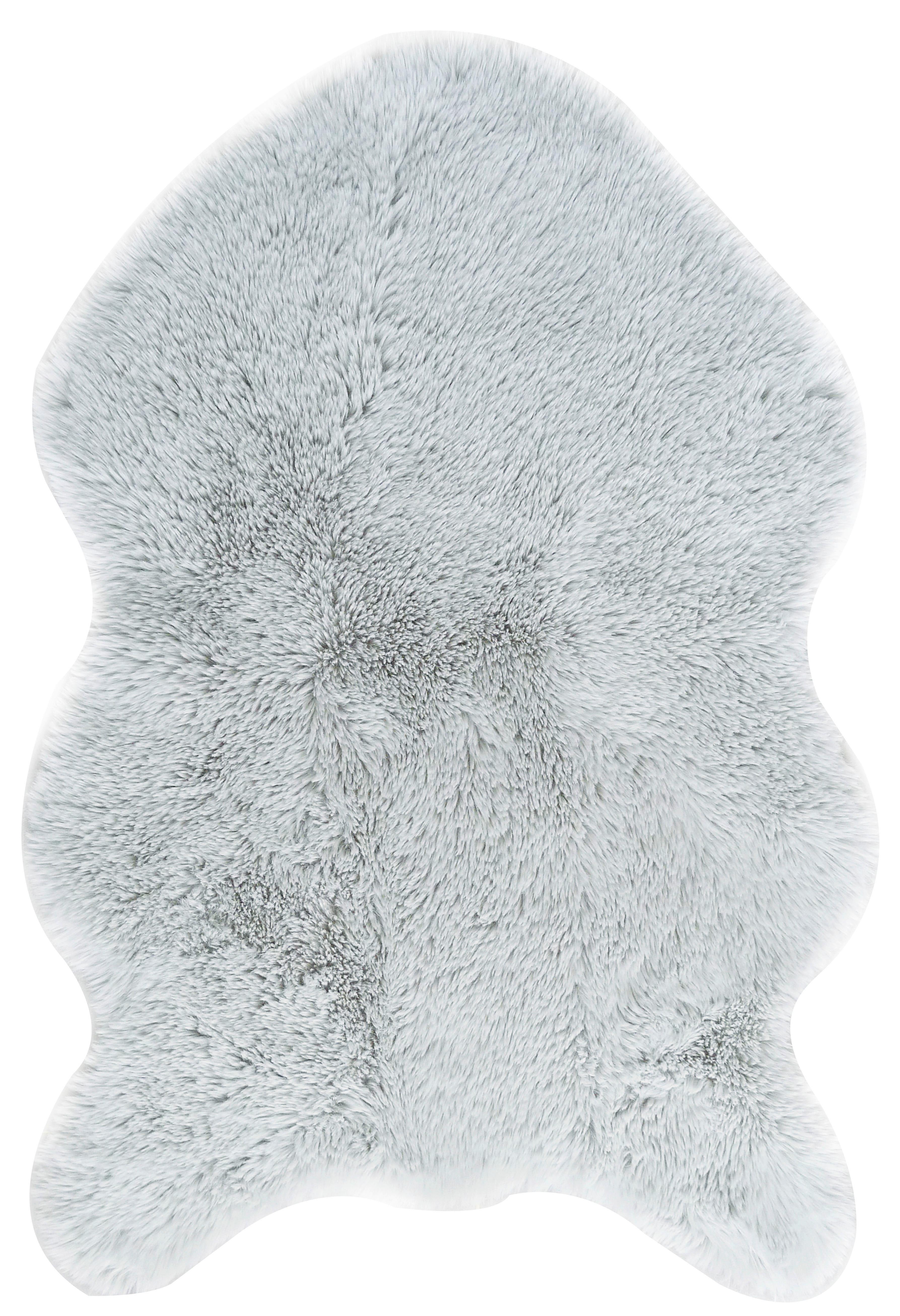 UMELÁ KOŽUŠINA Lucia, 60/90cm, svetlosivá - svetlosivá, Romantik / Landhaus, textil (60/90cm) - Mömax