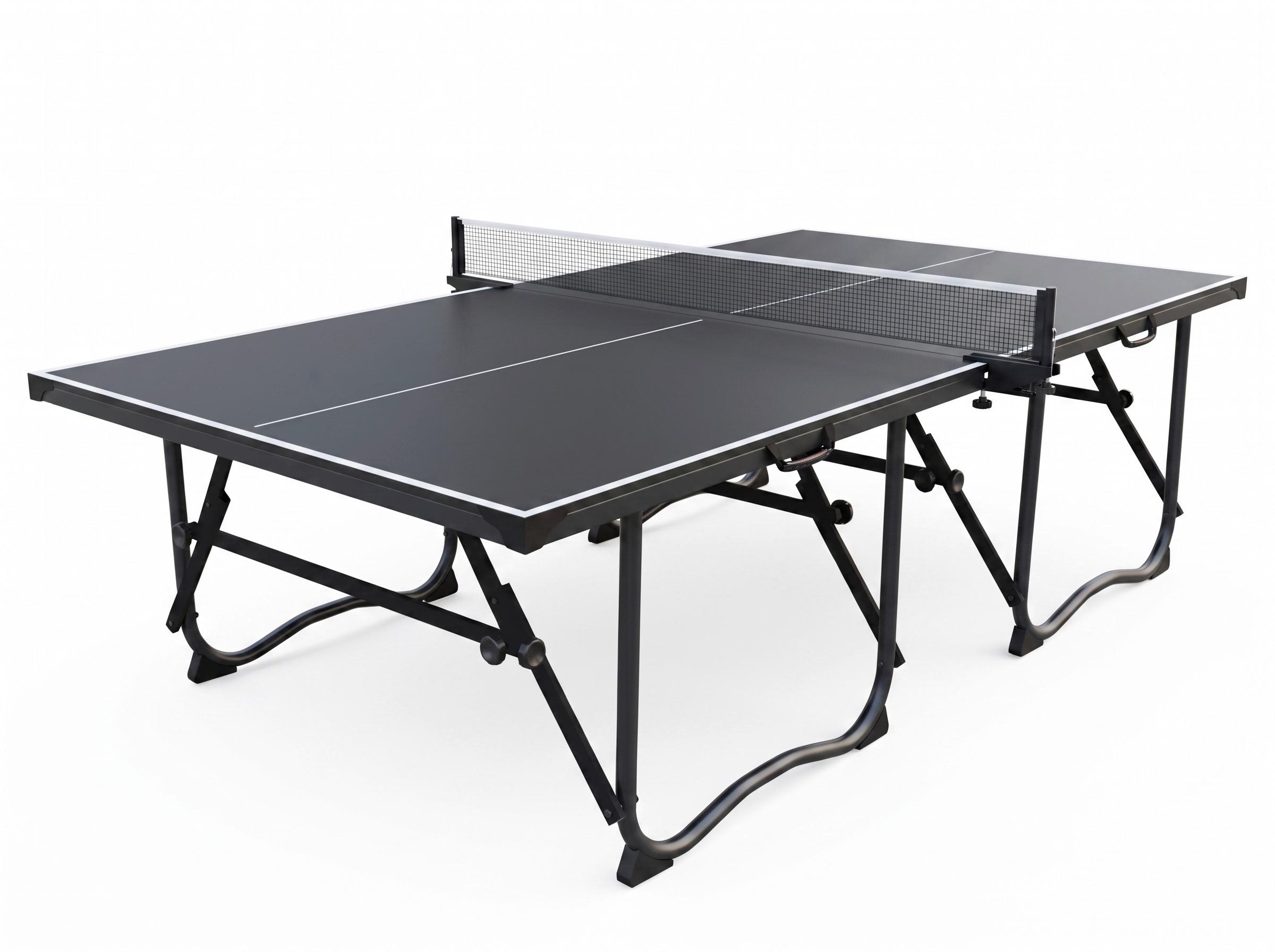 Tischtennistisch klappbar - Schwarz, Basics, Holzwerkstoff (274/152,5/76cm) - Prestige Home