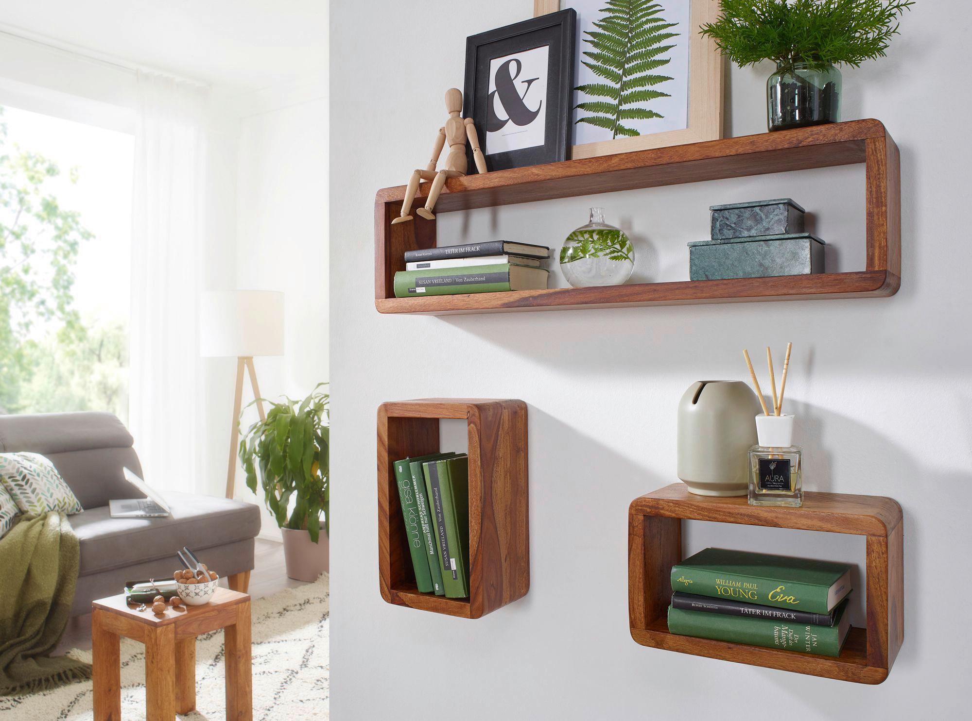 MID.YOU Wandregal Boha B: 80 cm Sheeshamholz