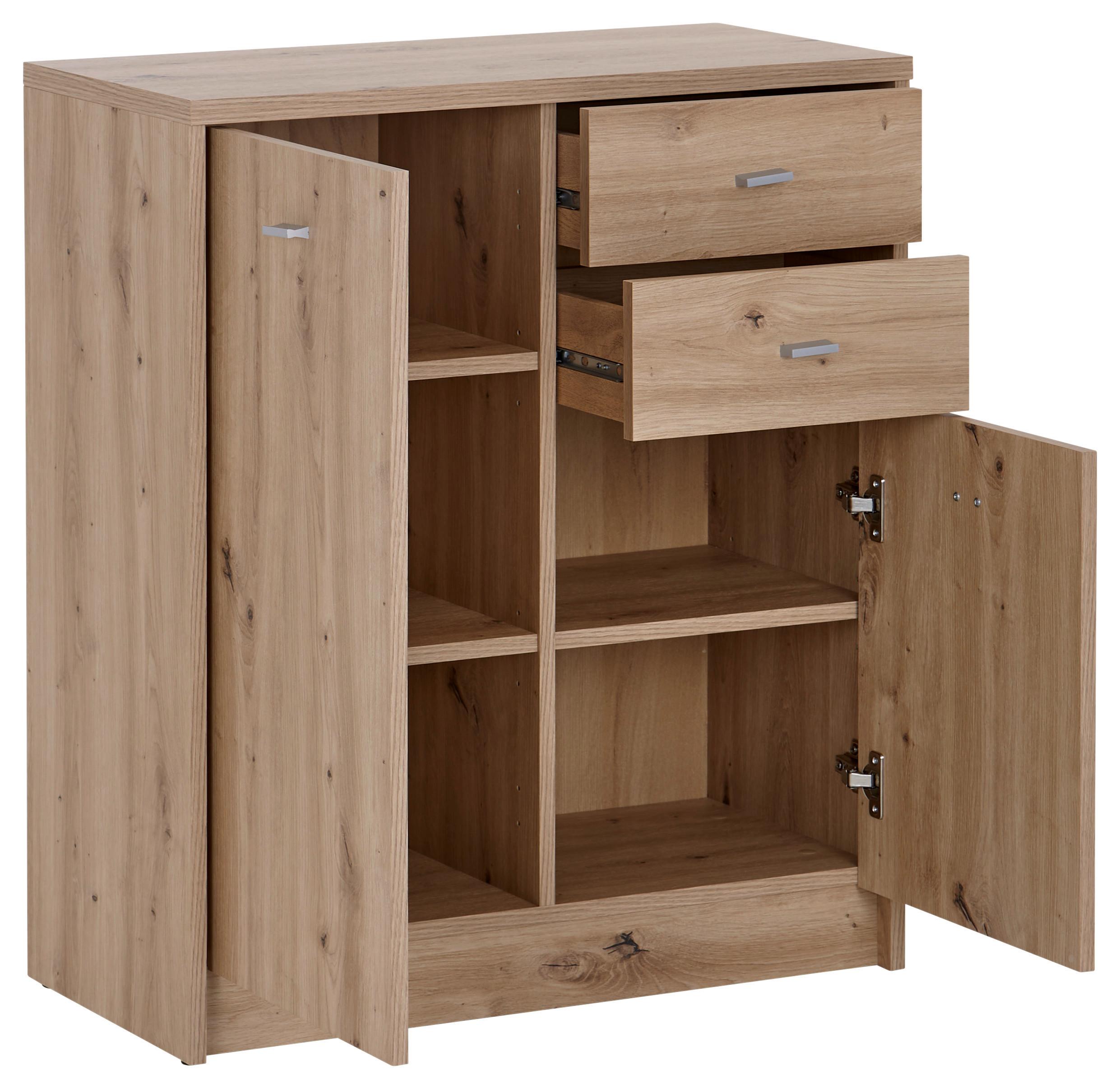 Kommode B: 74 cm 4-You New Eiche Artisan Dekor - Eiche Artisan, MODERN, Holzwerkstoff (74/85,4/34,6cm)
