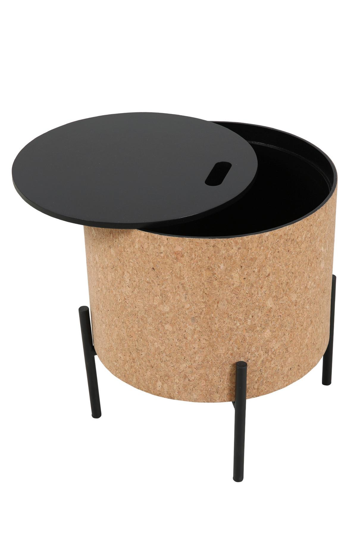 Couchtischset Naturfarben/schwarz B: 63 Cm - Schwarz/Naturfarben, Design, Holz/Holzwerkstoff (63-41,5/63-41,5/48,5-36,5cm) - Livetastic