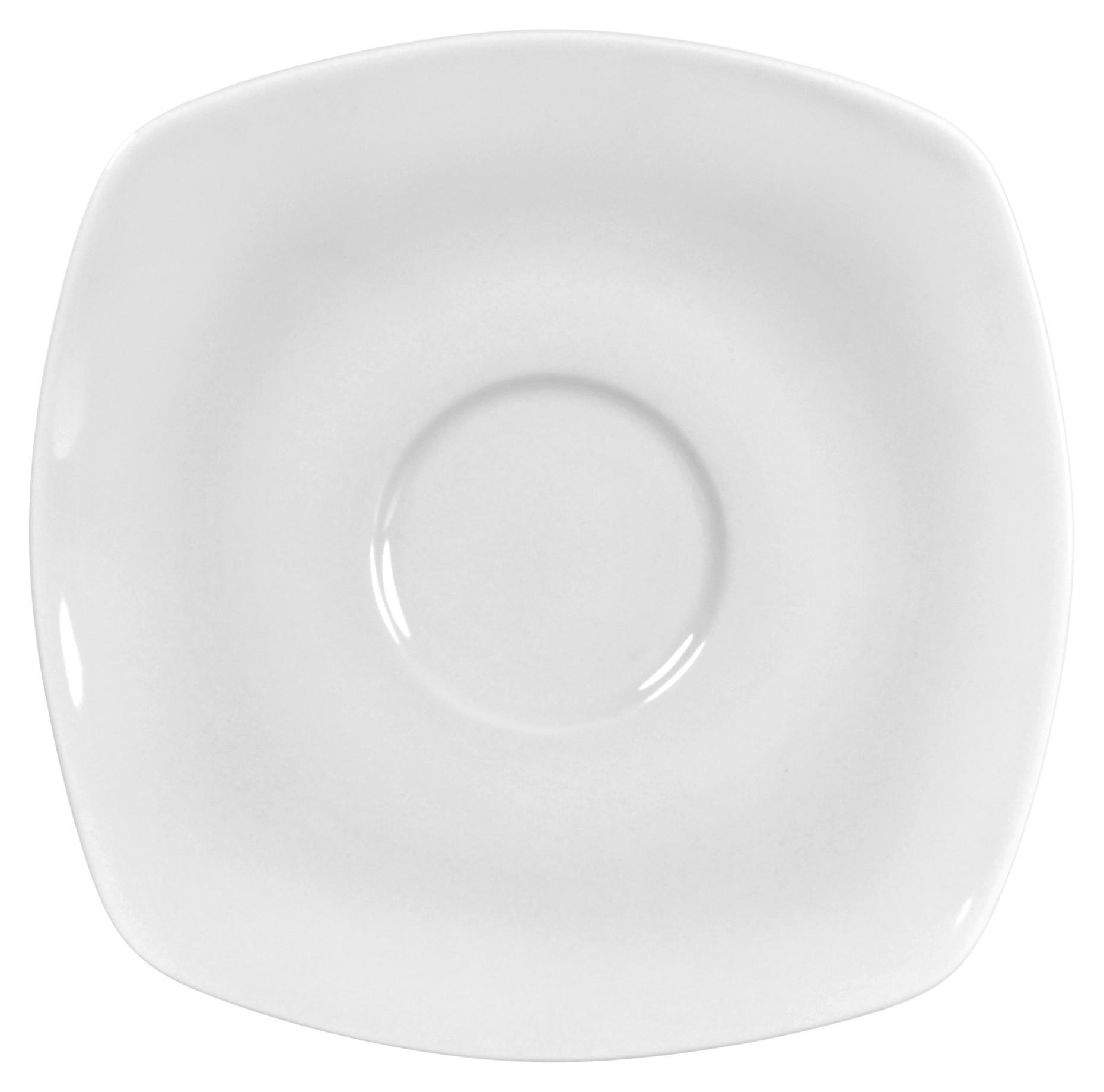 Csészealj Maya - fehér, Modern, kerámia (14/14cm) - Luca Bessoni