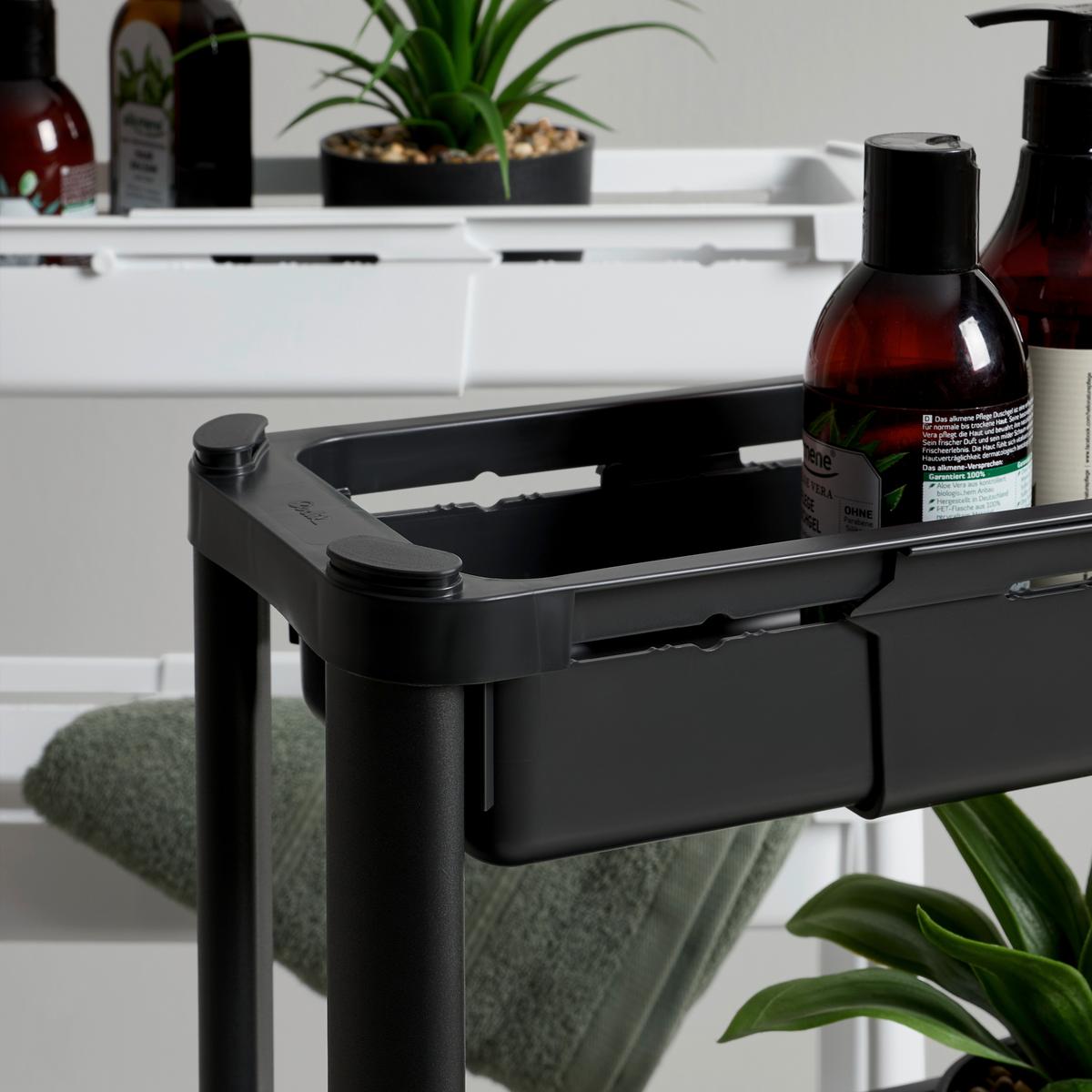 Univerzální vozík VALE - černá, Konvenční, plast (37,5/15/79cm) - Mömax