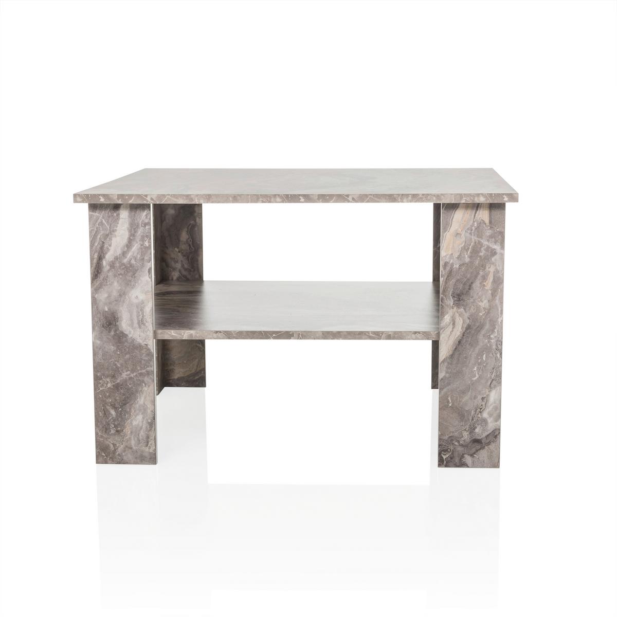 Couchtisch Bismo Grau B: 70 cm - Grau, MODERN, Holzwerkstoff (70/70/45cm) - MID.YOU