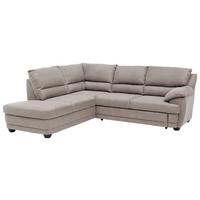 Ecksofa Mit Schlaffunktion Nebolo Grau - Schwarz/Grau, Design, Textil (225/245cm) - Livetastic