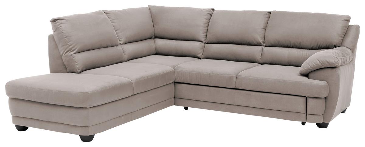 Ecksofa Mit Schlaffunktion Nebolo Grau - Schwarz/Grau, Design, Textil (225/245cm) - Livetastic