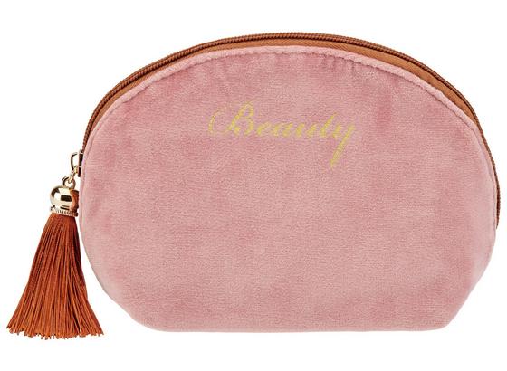 Kosmetiktasche Velvet - Hellrosa/Grau, LIFESTYLE, Textil Kosmetiktasche Velvet - Hellrosa/Grau, LIFESTYLE, Textil