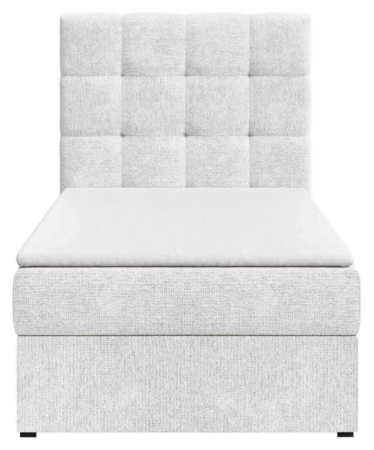 BOXBETT Oslo Weiß 90x200cm - Schwarz/Weiß, MODERN, Holz/Kunststoff (90/200cm) - MID.YOU