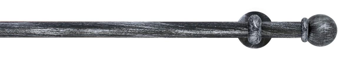 Vorhangstange Schwarz/silberfarben, 400 Cm - Silberfarben/Schwarz, KONVENTIONELL, Metall (400cm)