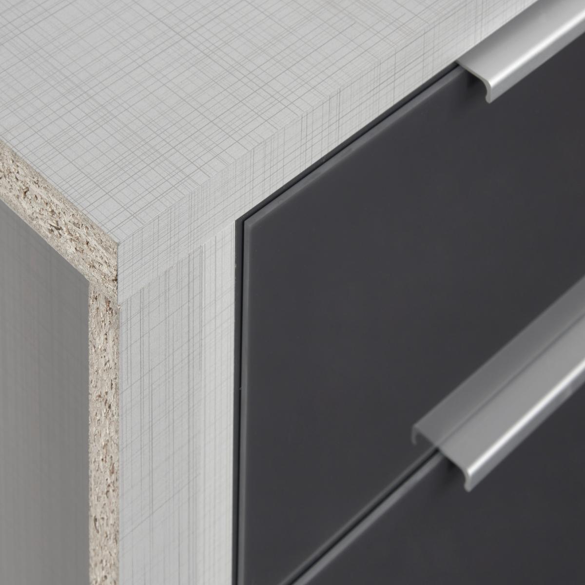 Schubkasteneinsatz Schubkasteneinsatz - Grau, MODERN, Holzwerkstoff (43/51/50cm) - MID.YOU