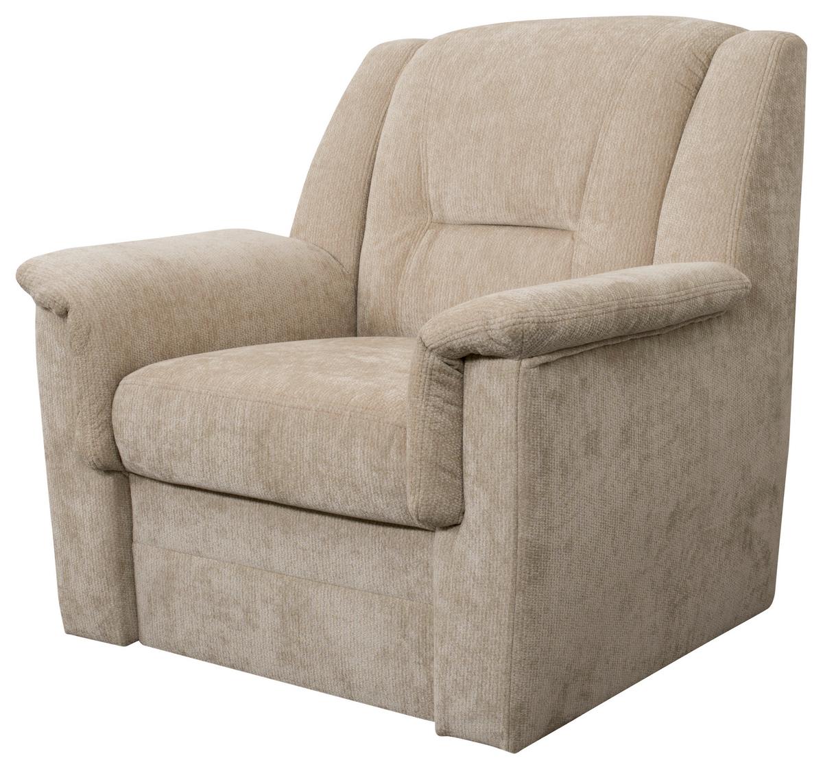 FERNSEHSESSEL Rafael, Beige B: 94 cm - Beige/Schwarz, Trend, Textil (94/95/95cm)