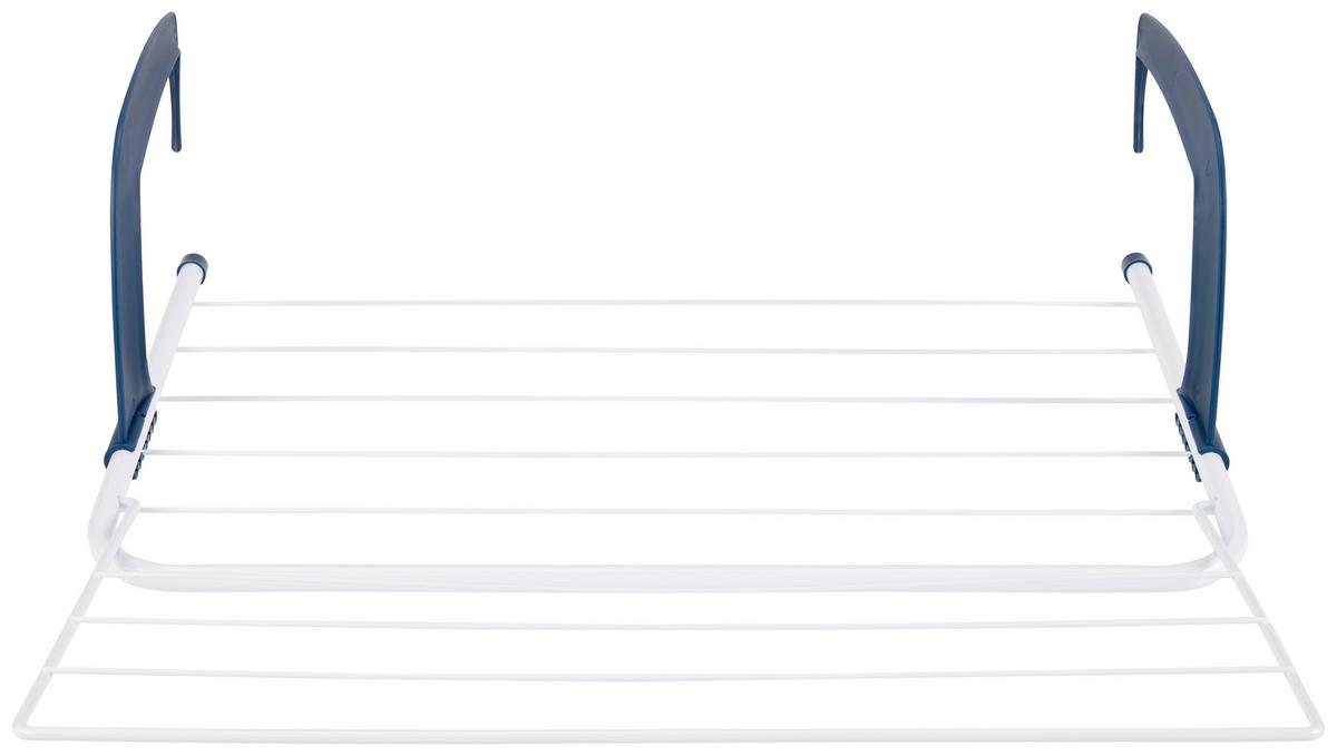 Wäscheständer Rock - Blau/Weiß, KONVENTIONELL, Kunststoff/Metall (51/51/16cm) - Homezone
