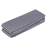 Auflage für Bierbank 3er-Set Adrian 220x25 cm/240x70 cm - Blau/Weiß, KONVENTIONELL, Textil - Ondega