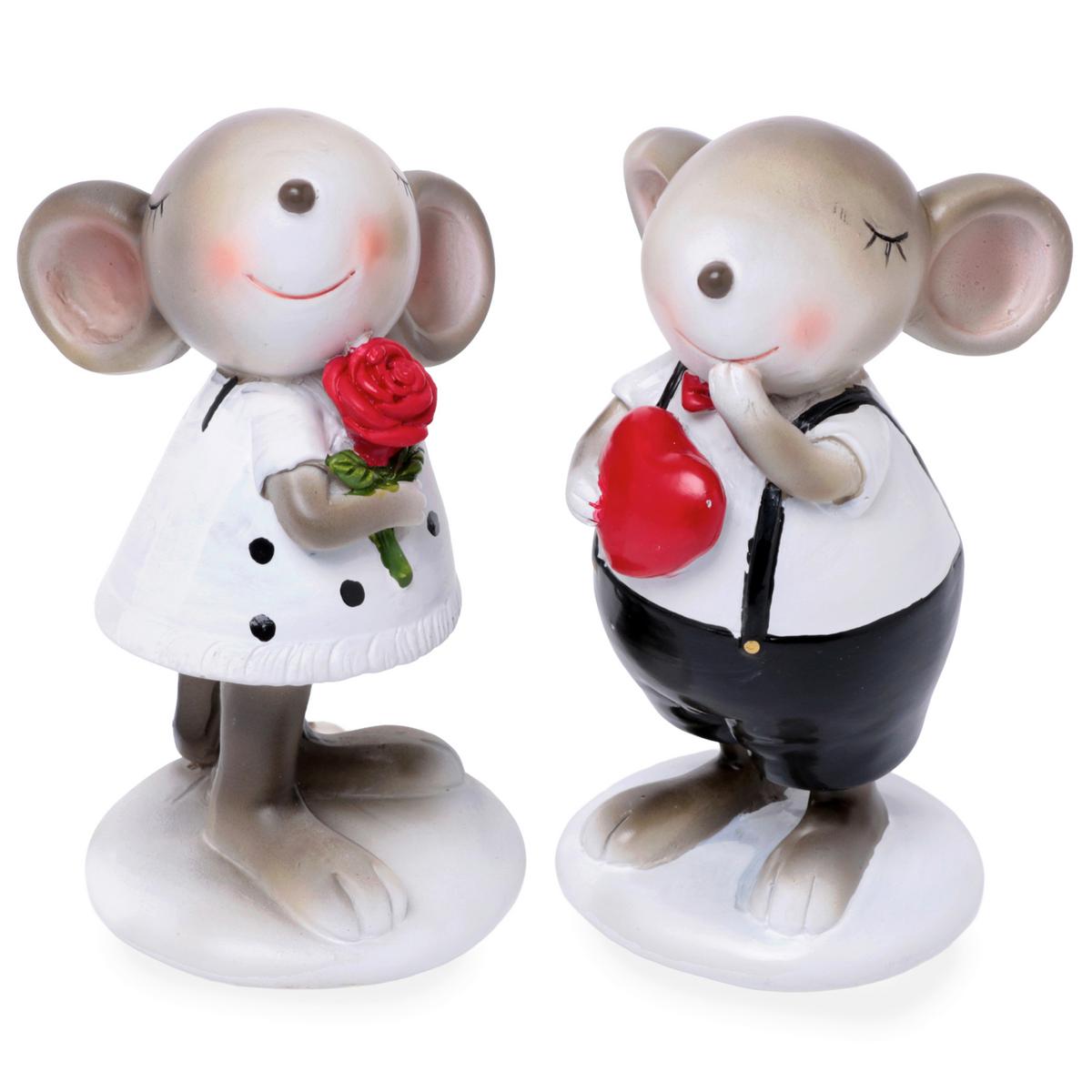 Dekor Egér Mickey - fekete/piros, Basics, műanyag (6/5,5/10,5cm)