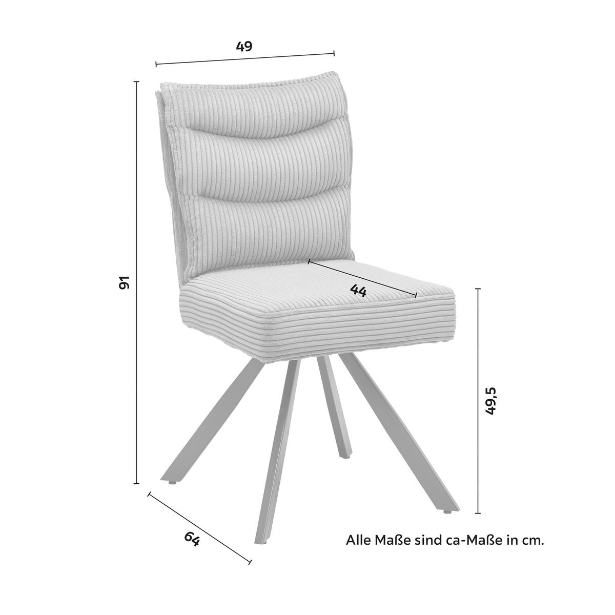 Otoční židle FINA šedá - šedá/tmavě šedá, Moderní, kov/dřevo (49/91/64cm) - Bessagi Home