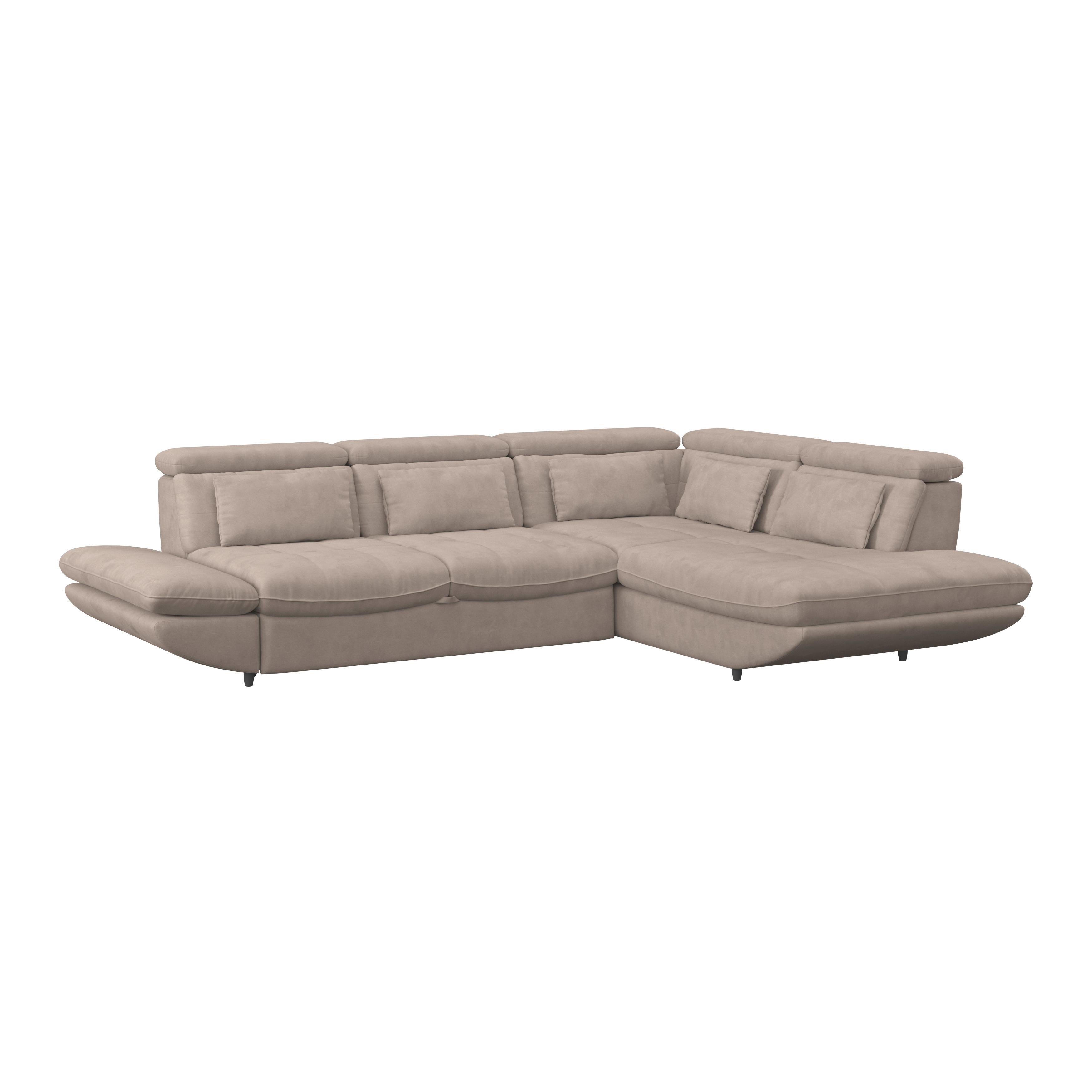 SEDACÍ SOUPRAVA PARK - černá/béžová, Moderní, textil/plast (233/311cm) - Luca Bessoni