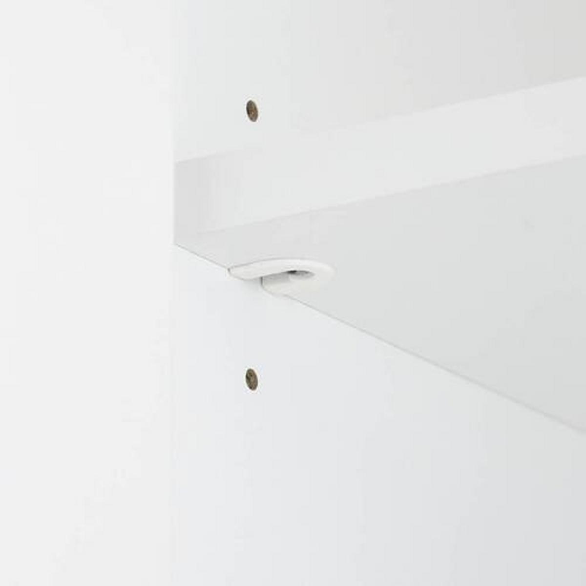 Drehtürenschrank 294 cm Lucca Weiß - Weiß, MODERN, Holzwerkstoff (299/222/60.1cm)