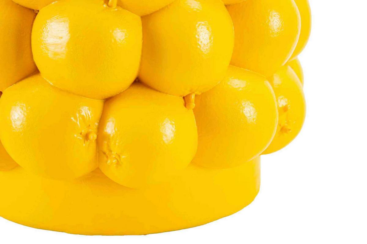 Vase Lemons Gelb B: 21 cm - Gelb, Basics, Kunststoff (21/28/21cm)
