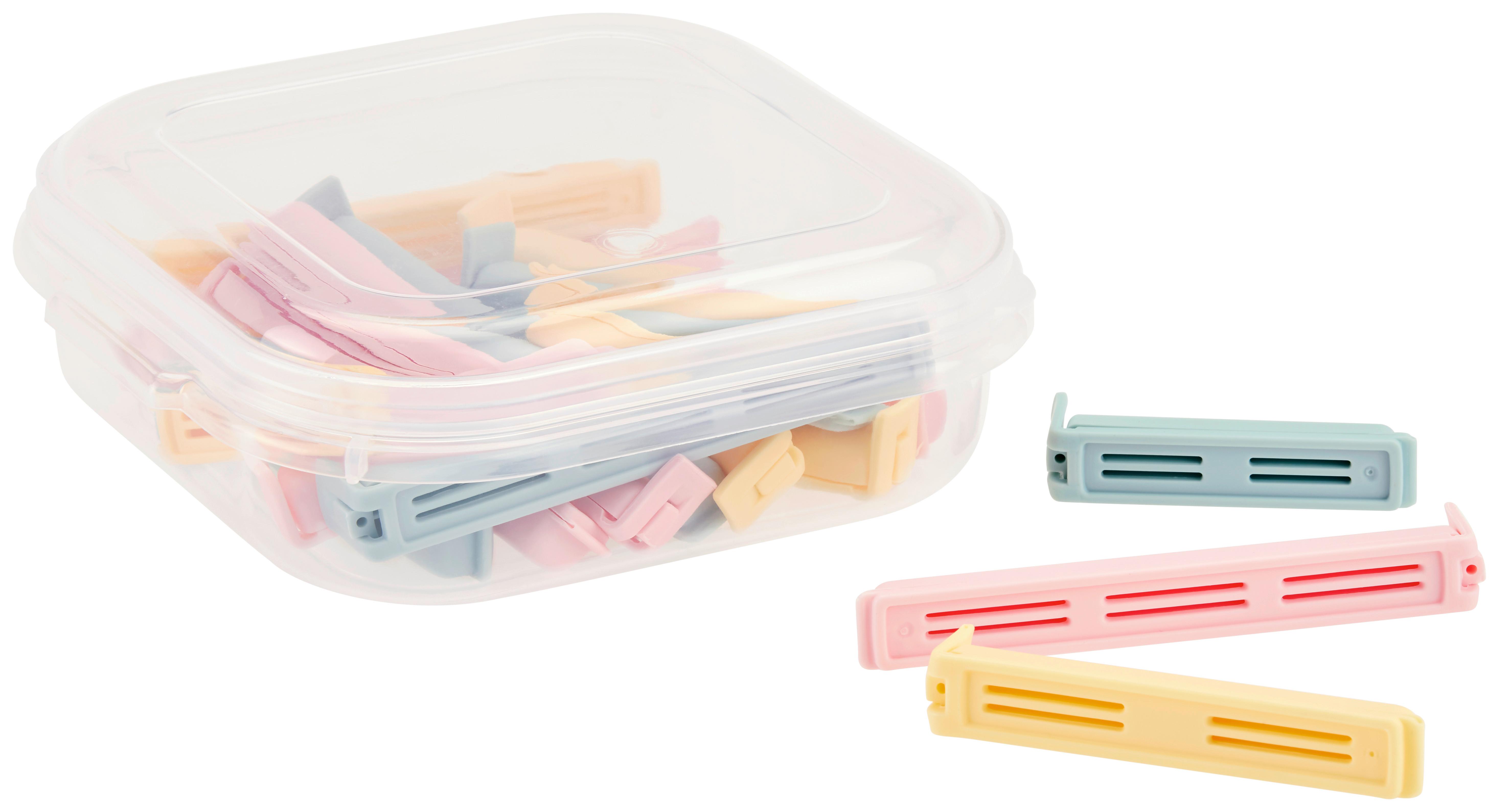 Verschlussclips Dilian - Hellrosa/Hellgelb, Basics, Kunststoff - Luca Bessoni