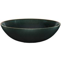 Tál Filipa - sötétzöld/aranyszínű, Design, Üveg (24,8cm) - Luca Bessoni