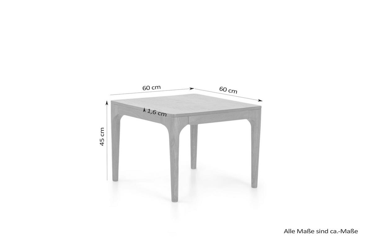 Couchtisch Holz Massiv Bosse Akazie - Akaziefarben, MODERN, Holz (60/45/60cm) - MID.YOU