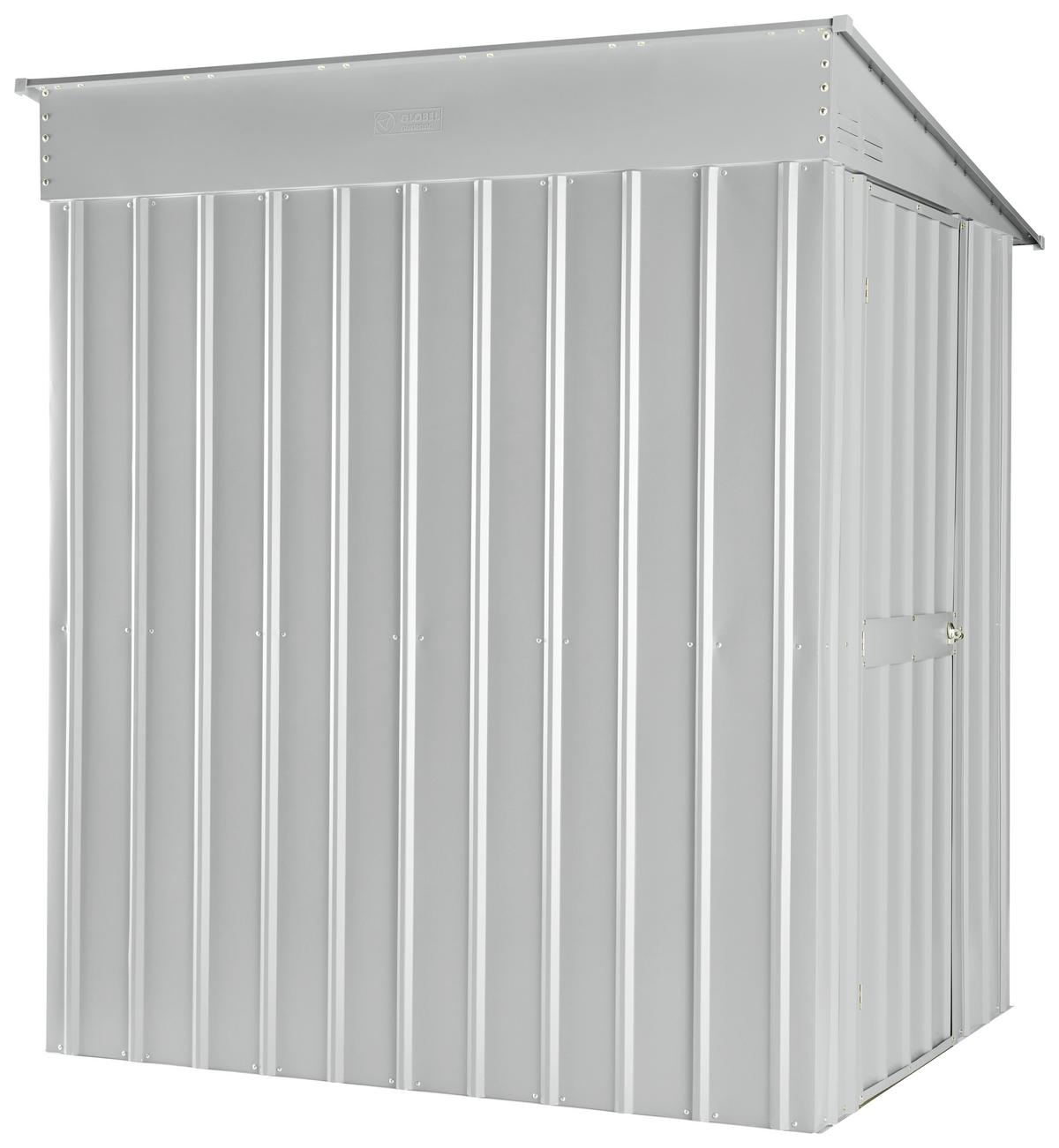 Gerätehaus Ohne Boden 155x203x180 Cm - Silberfarben, Basics, Metall (155/203/180cm)