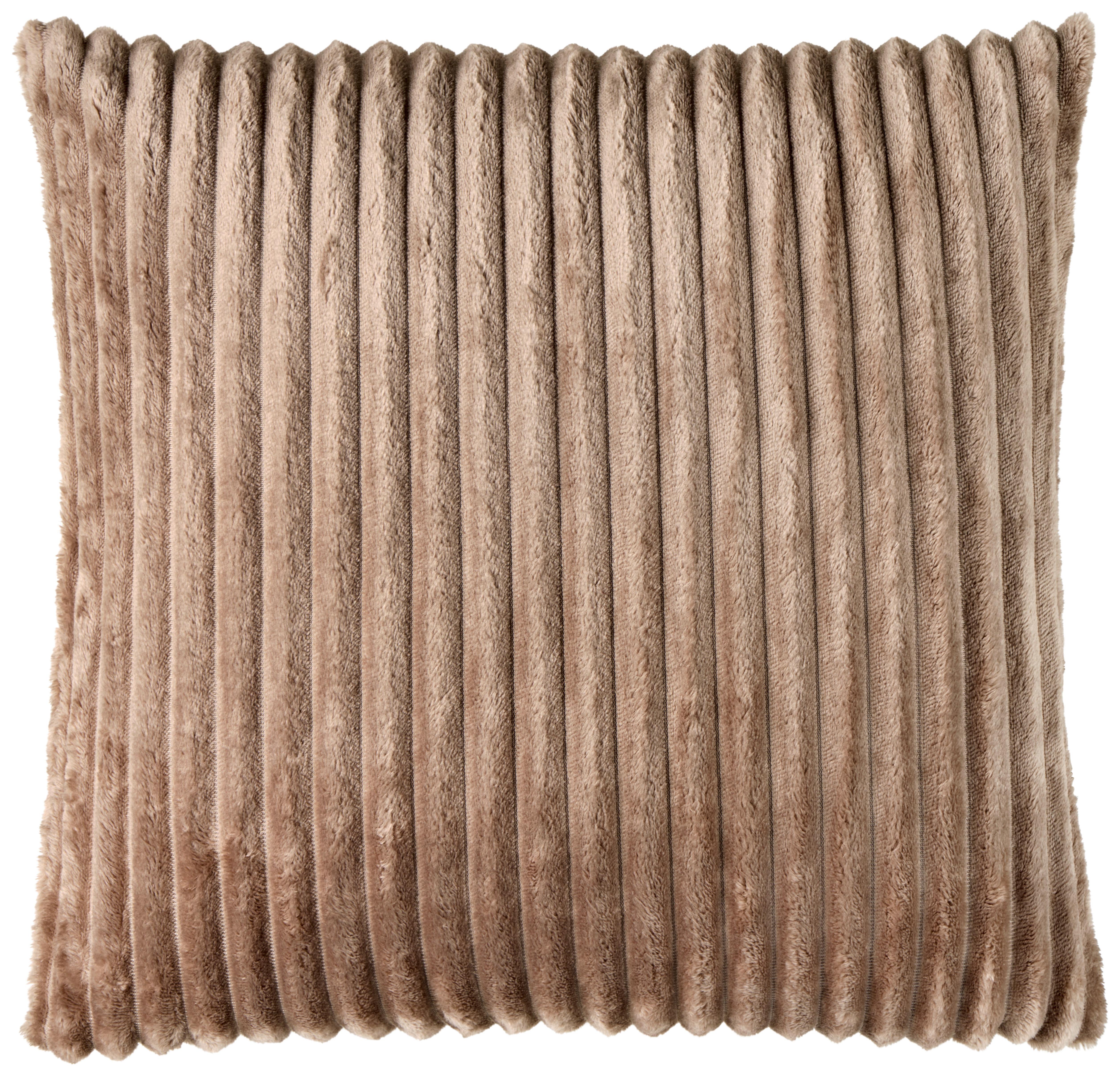 Zierkissen Sina 45x45 cm Polyester Taupe mit Zipp