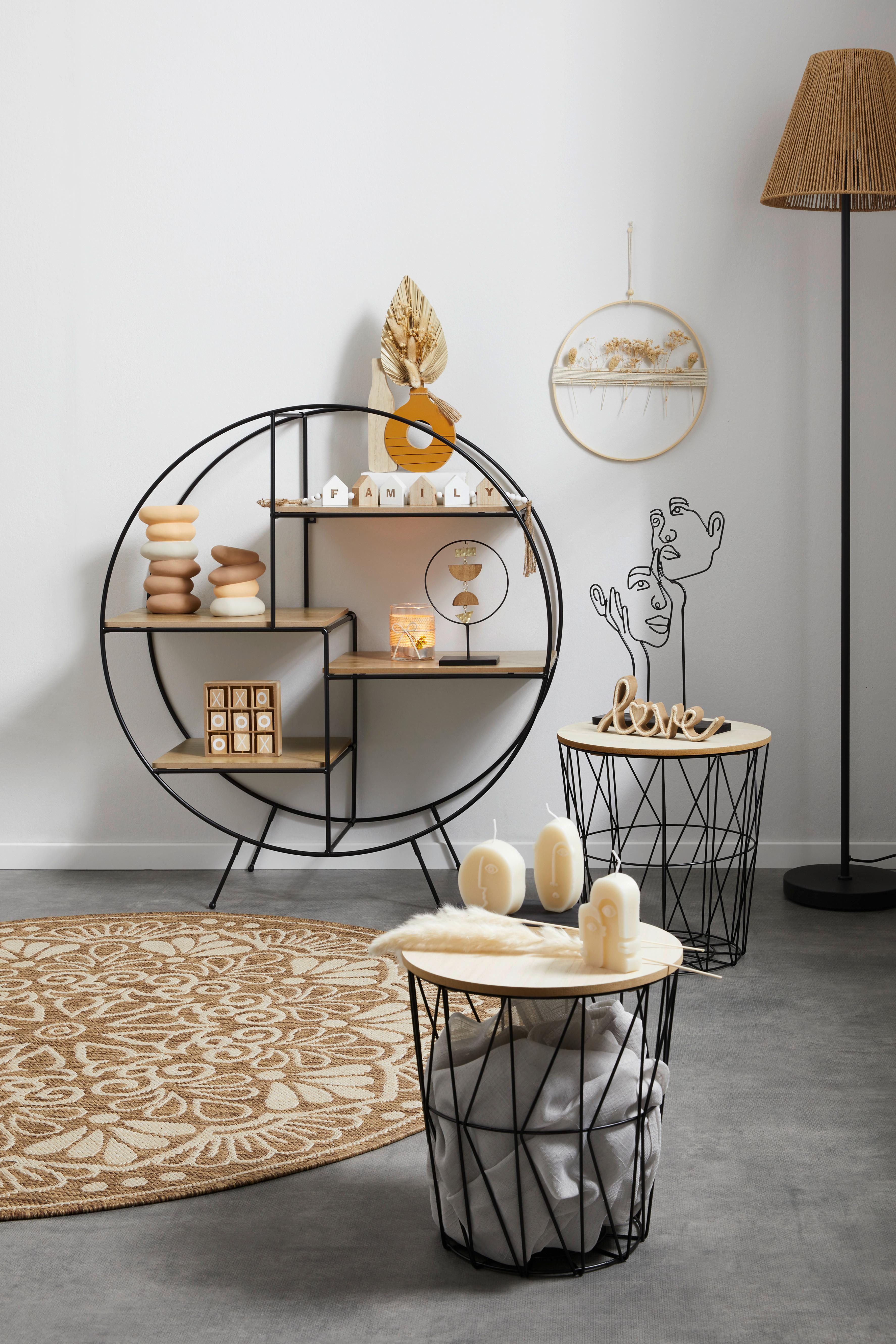 Kunstpflanze Trockenblumen Naturfarben H: 37 Cm Sonnfried - Naturfarben, MODERN, Naturmaterialien/Holz (17/37/2,8cm) - Luca Bessoni