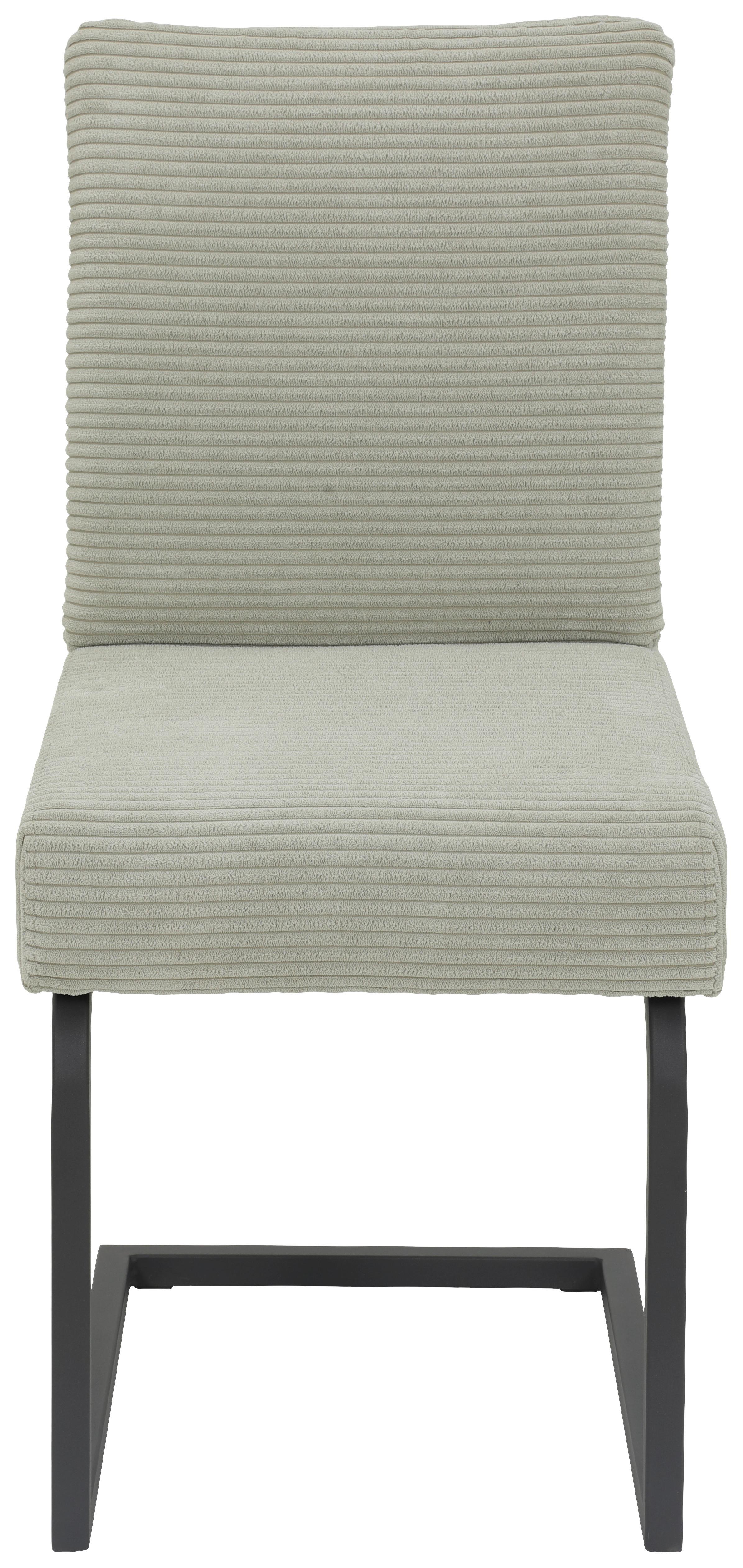 STOLIČKA S PRUŽNÝM PODNOŽÍM OLIVIA GIGA-S - čierna/béžová, Modern, kov/textil (61/91/43cm)