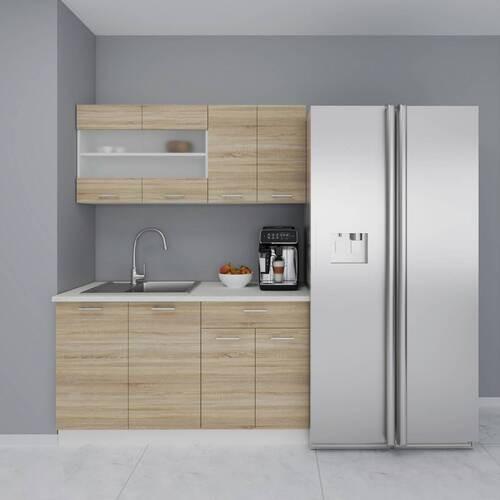 Miniküche Esilo Sonoma Eiche B: 140 Cm