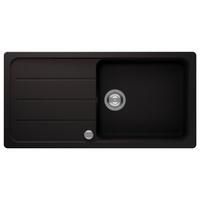 Spüle Austin Schwarz B: 100 Cm - Schwarz, Design, Stein (100/20/50cm) - Respekta