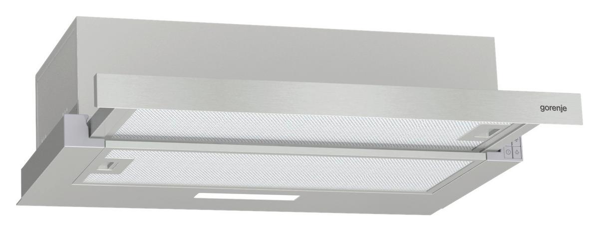 Flachschirmhaube Th 62e3x Silberfarben B: 60 cm - Silberfarben, Basics, Kunststoff/Metall (60/17/30,6cm) - Gorenje