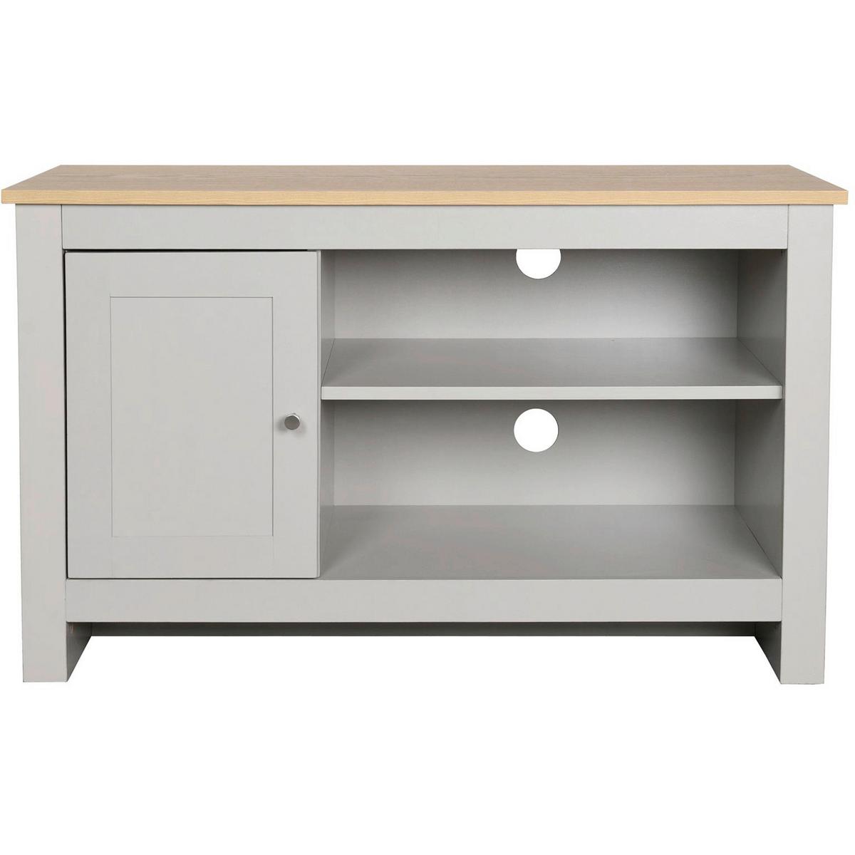 Lowboard Emerald Grau Eichefarben B: 95 Cm - Eichefarben/Grau, Design, Holzwerkstoff (95/58/39cm) - MID.YOU