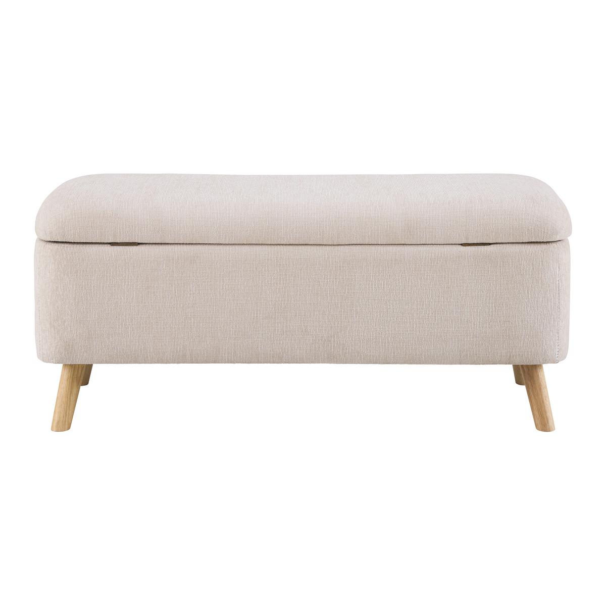 SEDACÍ LAVICE JENSON -EXKLUSIV- - přírodní barvy/béžová, Moderní, dřevo/textil (100/43/40cm) - Mömax