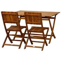 Gartengarnitur 5-tlg. Falun Echtholz Akazie - Akaziefarben, KONVENTIONELL, Holz - Siena Garden