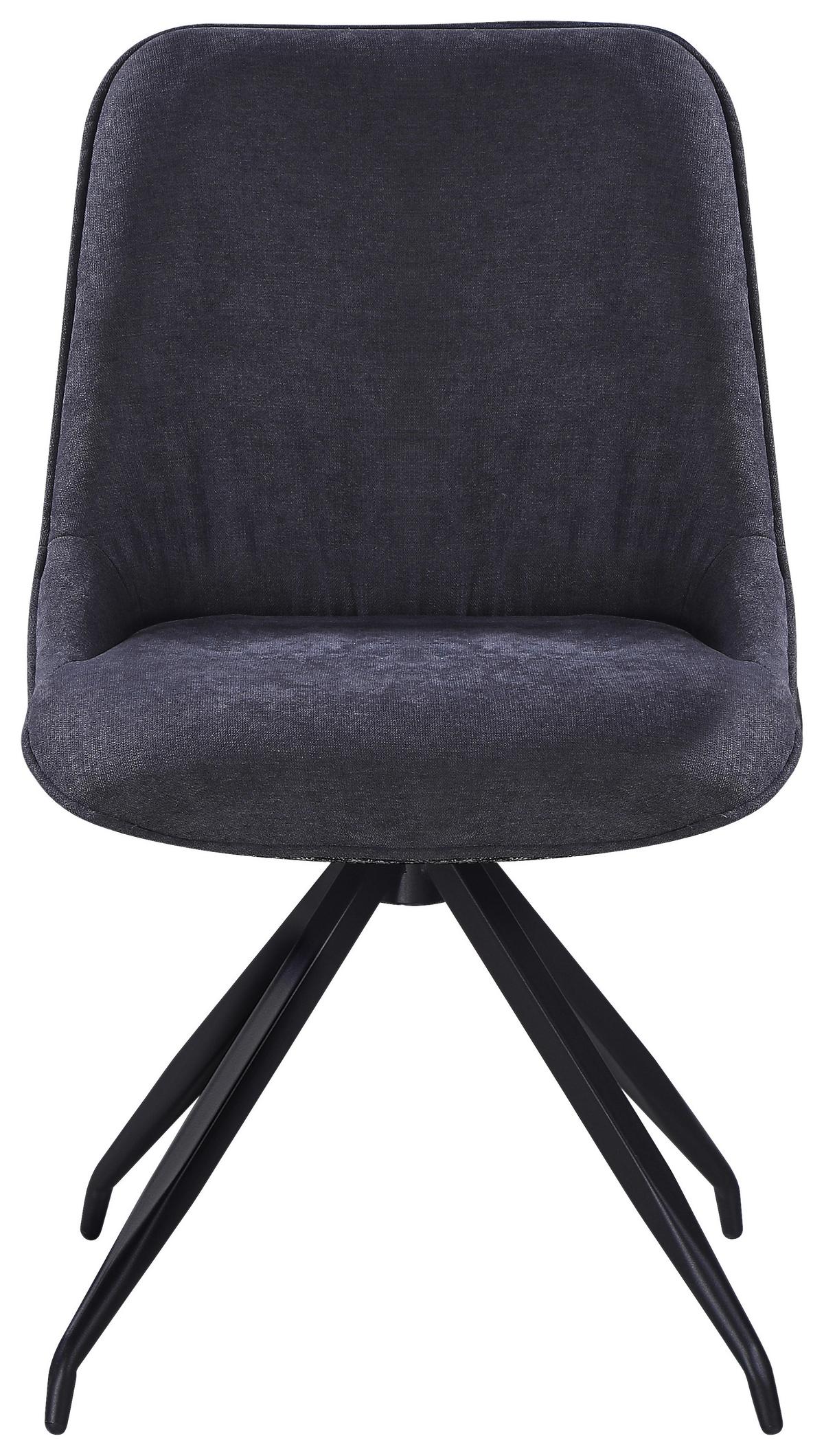 ŽIDLE NOVA - šedá/černá, Moderní, kov/textil (51/85/61cm) - Premium Living