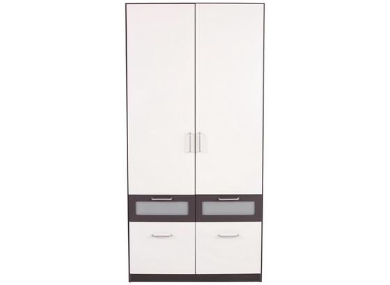 KLEIDERSCHRANK Nagold Extra, 91cm - Weiß/Grau, KONVENTIONELL, Glas/Holzwerkstoff (91/197/54cm) KLEIDERSCHRANK Nagold Extra, 91cm - Weiß/Grau, KONVENTIONELL, Glas/Holzwerkstoff (91/197/54cm)
