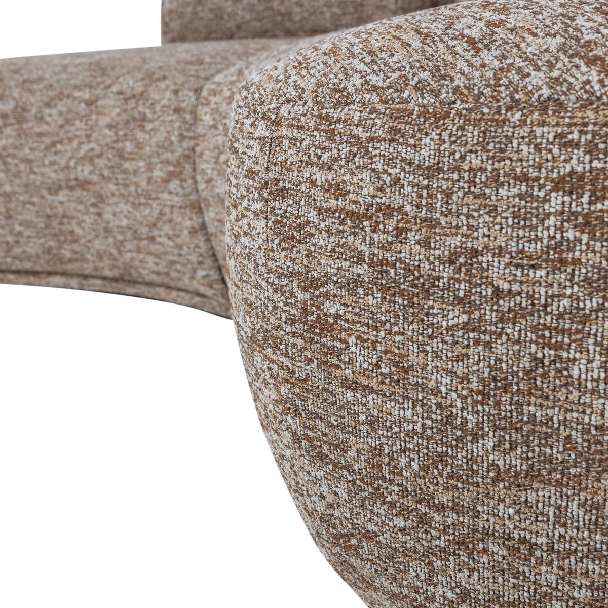 Bigsofa Batavier Hellbraun B: 254cm - Hellbraun, Design, Textil (254/74/122cm) - Livetastic