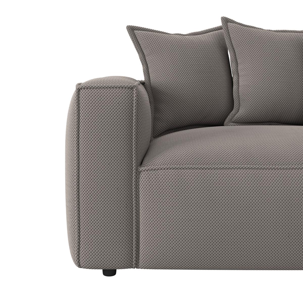 Bigsofa Cowboy - Grau, MODERN, Textil (280/72/109cm)