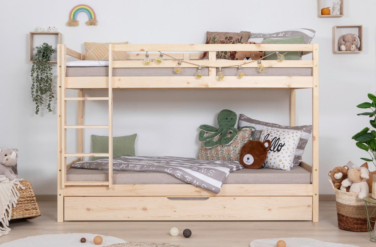 Etagenbett 970507 Rene - Naturfarben, MODERN, Holz (90/200cm) - MID.YOU