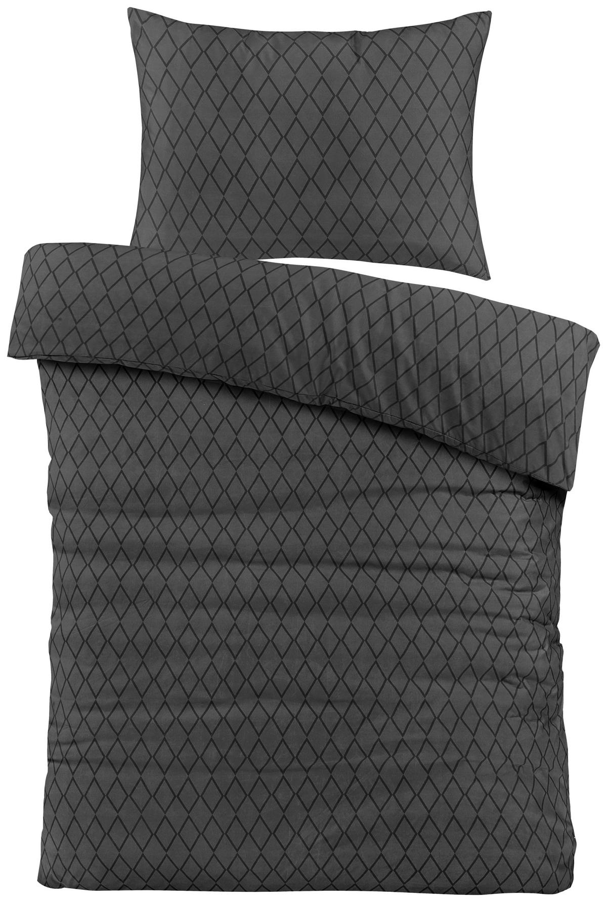 BETTWÄSCHE BOLOGNA - Anthrazit, MODERN, Textil - Luca Bessoni