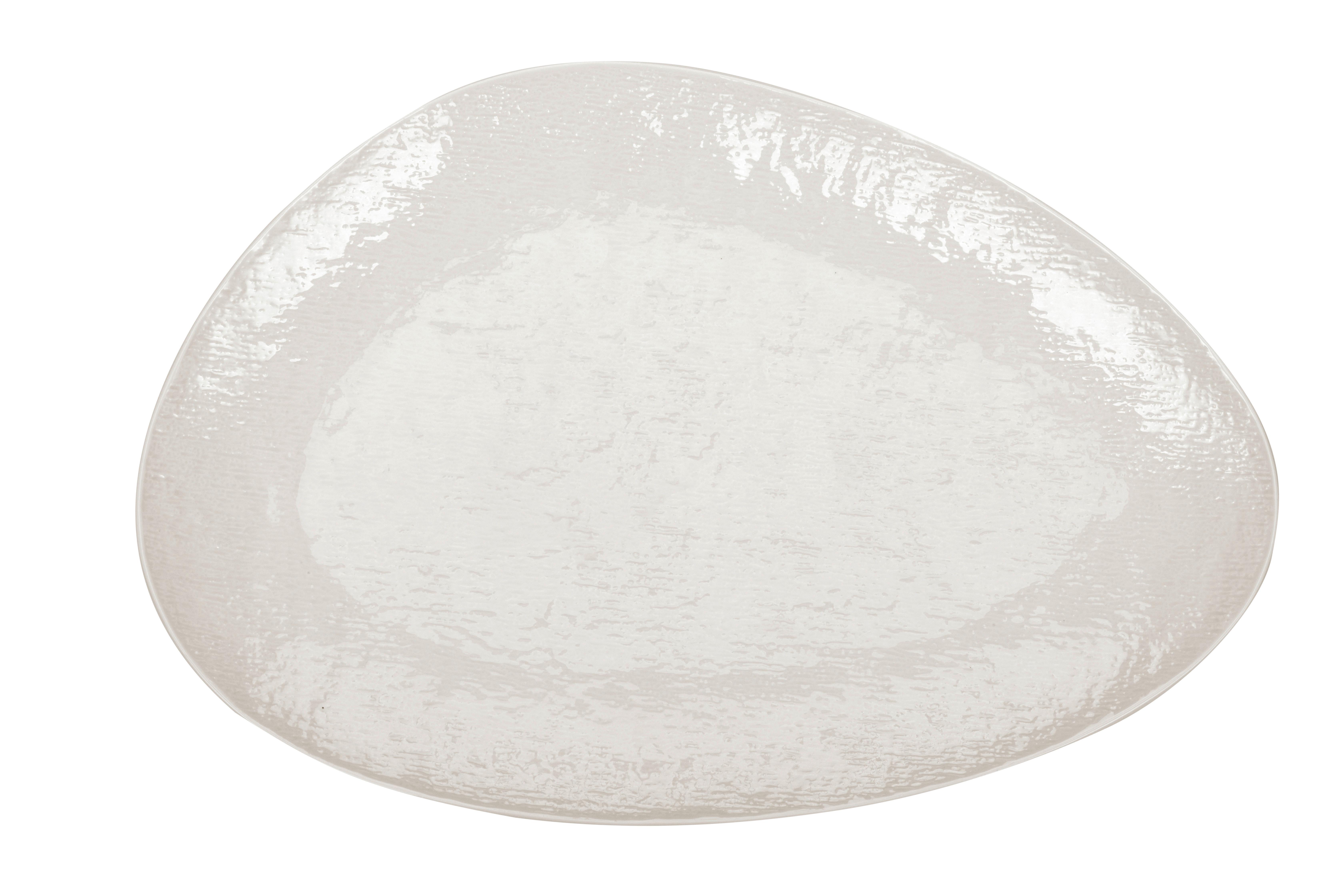 Servírovací Talíř Haruki - bílá, Moderní, keramika (39,1/26,3/3,4cm) - Premium Living